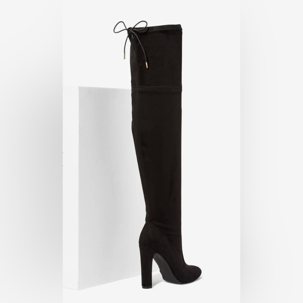 Black over the knee boots 7.5 W